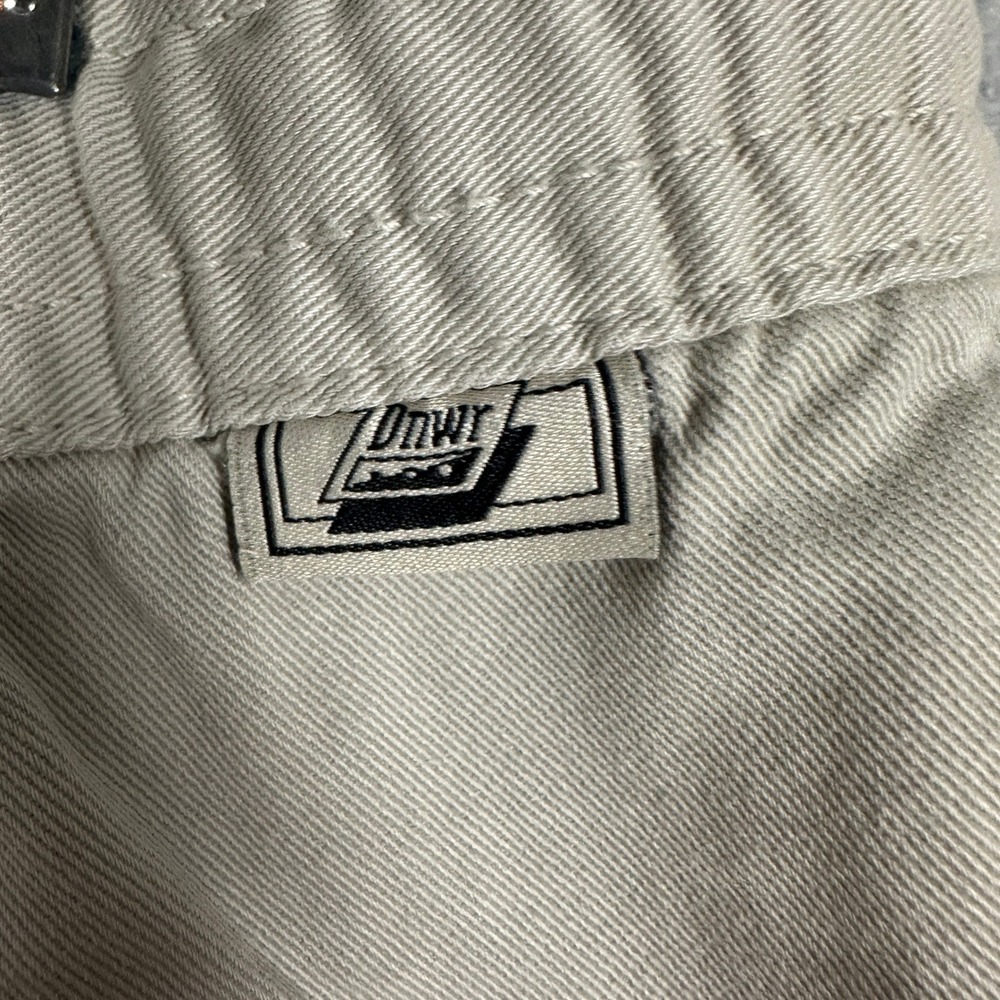 Zara Pants Mens Large DNWR Khaki Beige Casual Chino Straight Leg Elastic Waist - Picture 5 of 11